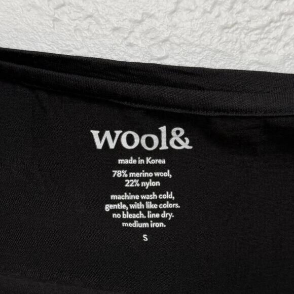 Wool& Flora Merino Wool Swing Dress Sleeveless Minimalist Elevated Basics Small - Picture 4 of 4